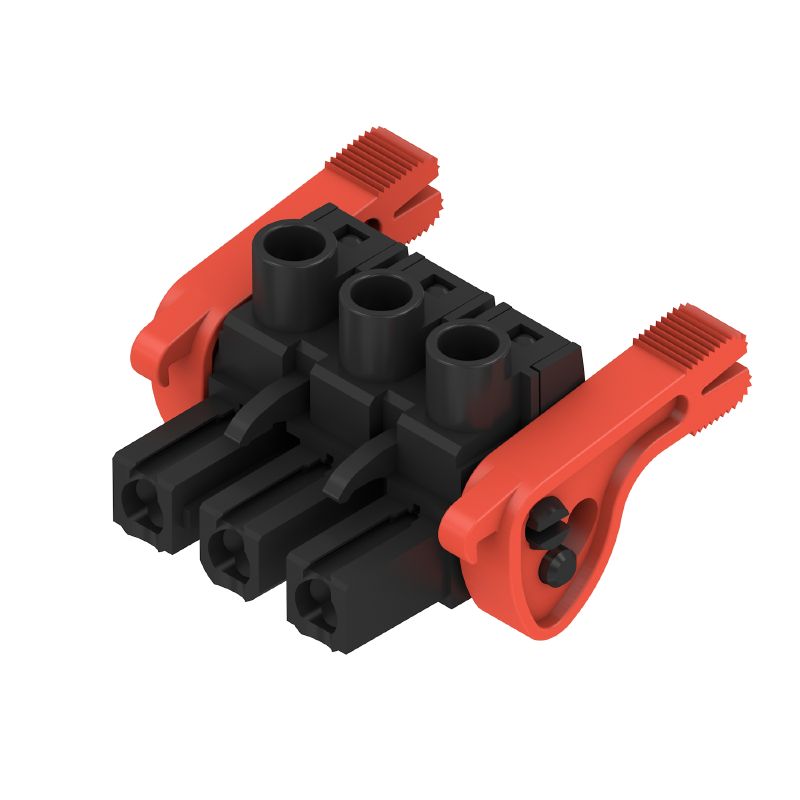 1093440000 - 7.62mm PCB Female Connector with Three Poles and Clamping Yoke  (Pack of 45)