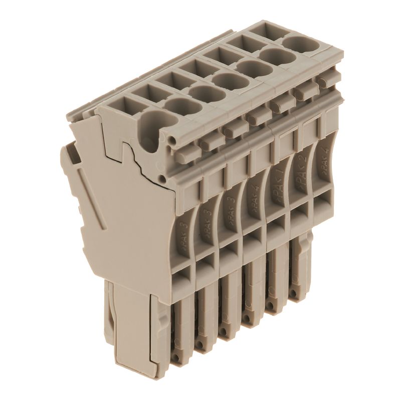 1815250000 - Compact Dark Beige Z-Series Plug-In Connector with 7 Connections  (Pack of 25)