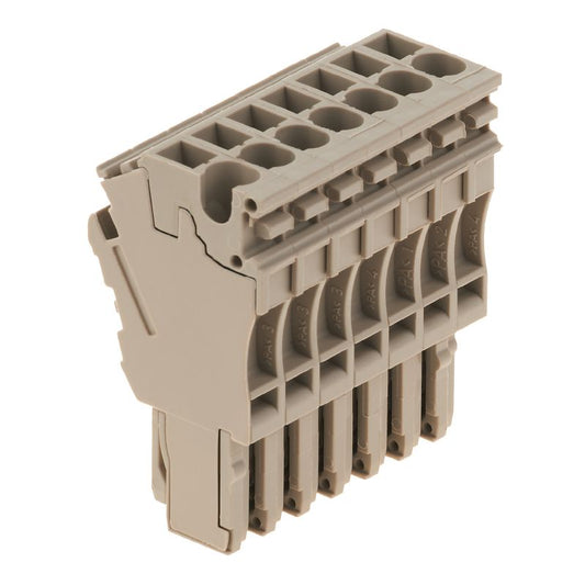 1815250000 - Compact Dark Beige Z-Series Plug-In Connector with 7 Connections  (Pack of 25)