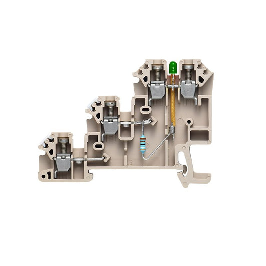 1783940000 - Dark Beige Actuator Terminal, 2.5mm², 24A, 4 Connections  (Pack of 50)