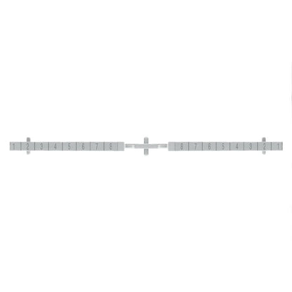 1253250000 - 120mm Grey Polycarbonate Partition Plate for Vertical Use  (Pack of 10)