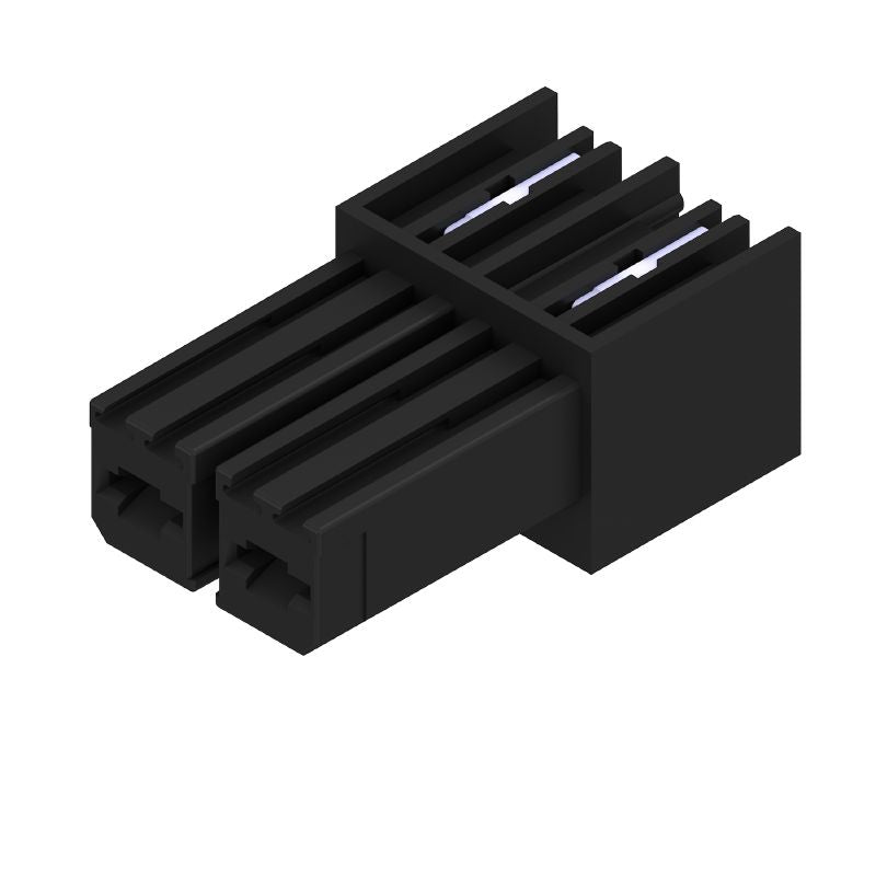 1928280000 - 7.62mm 2-Pole PCB Female Connector, 90° Angle, Black Finish  (Pack of 100)