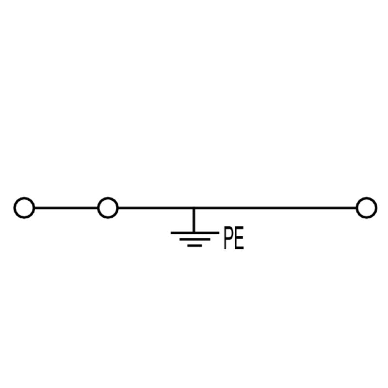 1706090000 - Green/Yellow PE Terminal 2.5 mm² with Tension-Clamp Connection  (Pack of 50)
