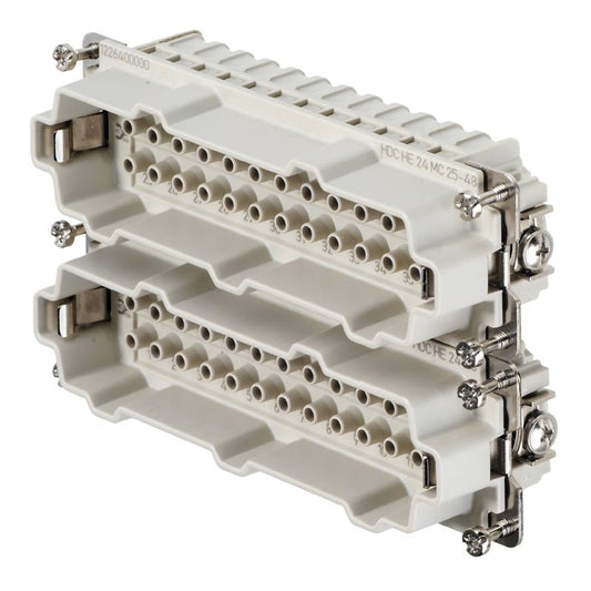 1226400000 - 24-Pole HDC Insert, Crimp Connection, 500V, 111mm Depth