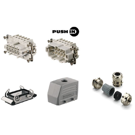 1061730000 - Heavy-Duty 10-Pole Connector Kit, Aluminum, Up to 500V