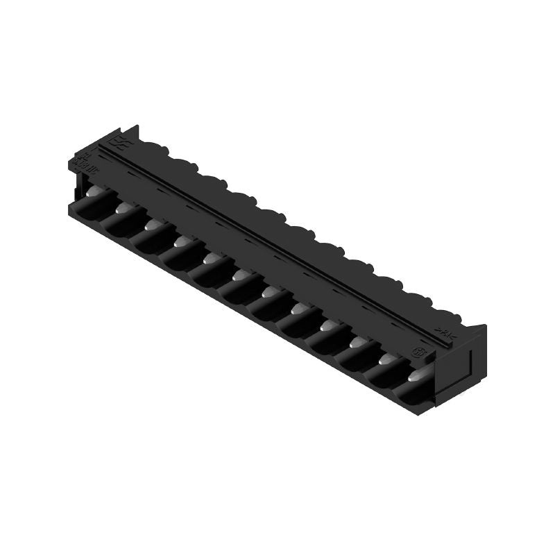 1155690000 - 12-Pole 90° Black PCB Connector with 3.2mm Pin Length  (Pack of 50)