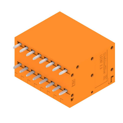 2001000000 - 90-Degree Orange PCB Terminal, 16 Poles, 3.50 mm Spacing  (Pack of 50)