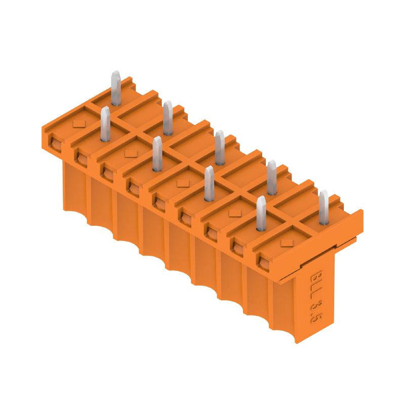 1376450000 - 3.50mm THT PCB Plug-in Connector, 9 Poles, Orange Finish  (Pack of 17)