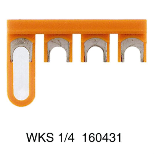 1604310000 - Insulated 4-Pole Orange Terminal Connector, 41A Max Capacity  (Pack of 50)