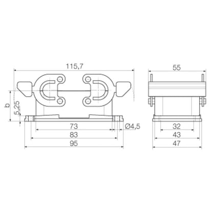 1205000000 - IP65 Installation Enclosure for Bulkhead Mounting
