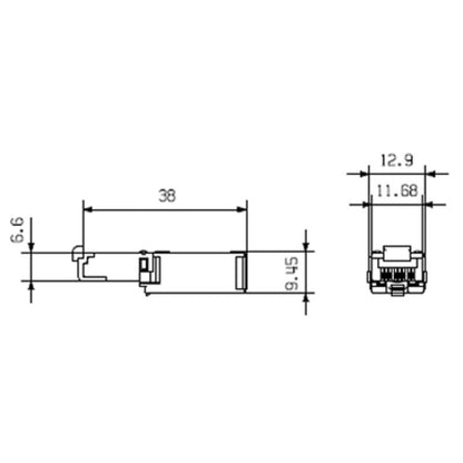 1962720000 - Reliable RJ45 Crimp Plug Insert for Secure Connections  (Pack of 10)