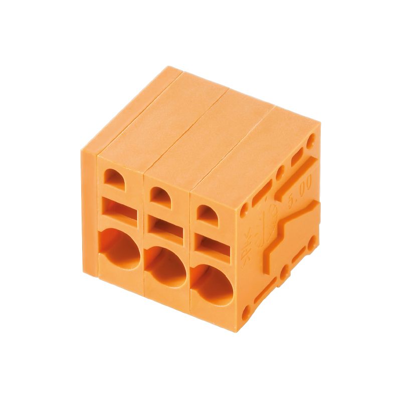 1331970000 - 5.00mm 3-Pole PCB Terminals, 90-Degree Angle, Orange Finish  (Pack of 90)
