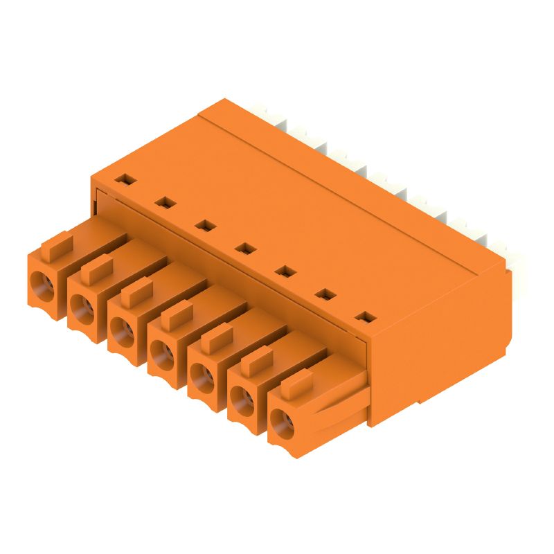 1969140000 - 3.81mm Female PCB Connector with 7 Poles, 180° Push In  (Pack of 50)