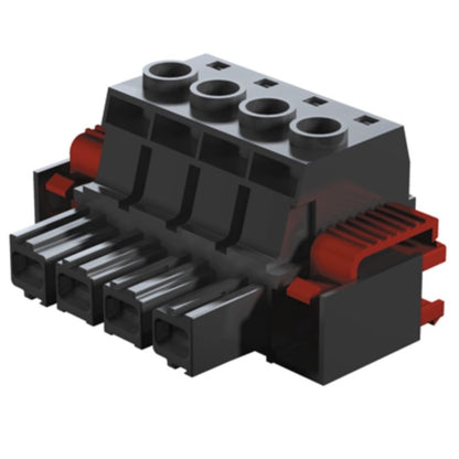 1924640000 - 10.16mm Female PCB Connector, 4 Poles, 180° Angle  (Pack of 20)