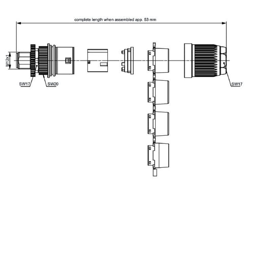 2530750000 - RoHS Compliant M12 Field Attachable Connector