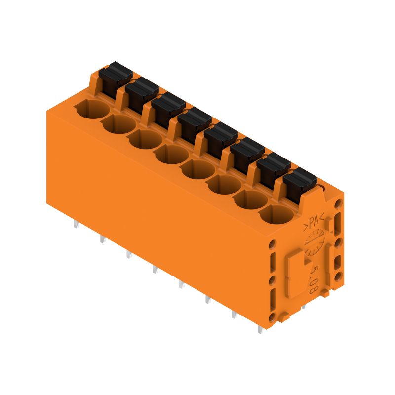 1331200000 - 5.08mm 8-Pole PCB Terminal, 180° Orientation, Orange  (Pack of 35)