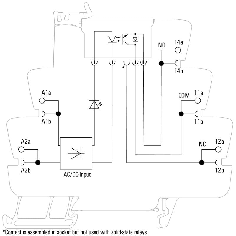 1127070000 - 48V UC Solid-State Relay, 0.1A, Tension-Clamp Connection  (Pack of 10)