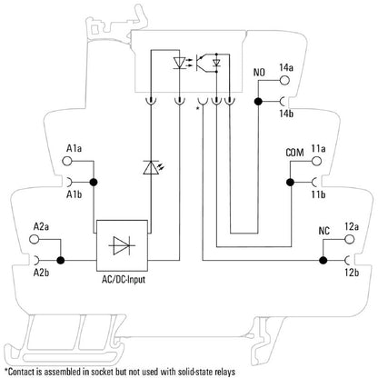 1127070000 - 48V UC Solid-State Relay, 0.1A, Tension-Clamp Connection  (Pack of 10)