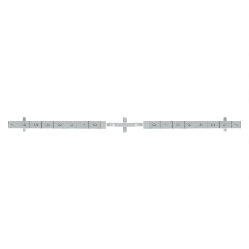 1230090000 - Grey Polycarbonate Partition Plate with Printed Markings  (Pack of 10)