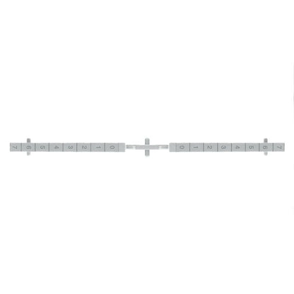 1230090000 - Grey Polycarbonate Partition Plate with Printed Markings  (Pack of 10)