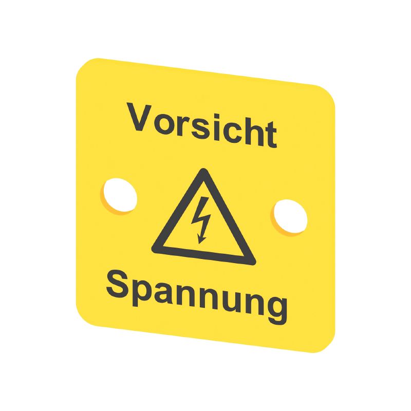 0297700000 - Yellow PVC Terminal Cover, 25mm Height, V-2 Rated  (Pack of 50)