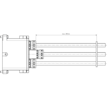 1079920000 - IP68 Rated HDC Base Housing with Clamping Yoke 8" Size