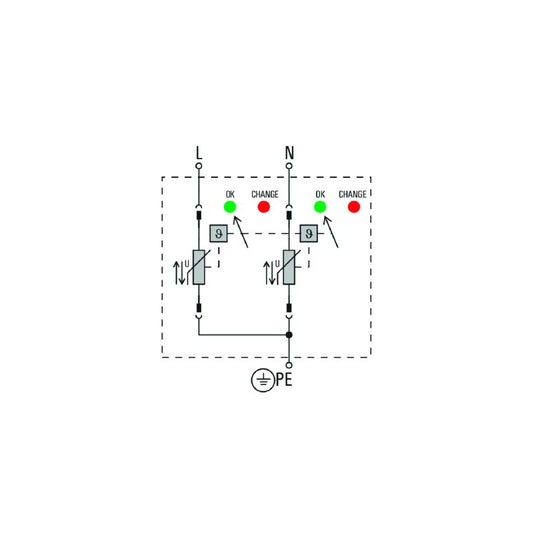 2730630000 - Low Voltage Surge Arrester for Single-Phase TN-S Systems