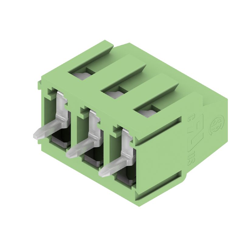 1716150000 - 5.08mm PCB Terminal, 3-Pole, 90° Angle, Tinned Pins  (Pack of 100)