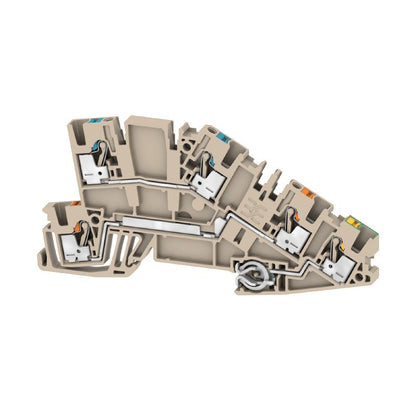 2669020000 - Dark Beige 2.5mm² Multi-Level Terminal Block with 5 Connections  (Pack of 50)