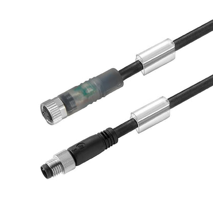 1550230050 - 0.5m M8 Connector Cable with LED Indicator and 3 Poles
