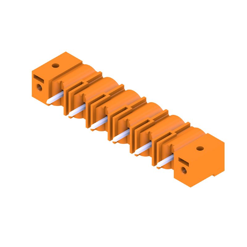1141020000 - 180° Orange PCB Connector, 6 Poles, 3.2mm Pins  (Pack of 30)