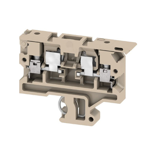 0376760000 - Beige & Yellow Fuse Terminal, 4mm², 6.3A, TS 32 Compatible  (Pack of 100)