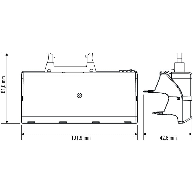 1463550000 - TIAL F20 20-Pole Adapter with Locking Lever & 16 Signal Paths