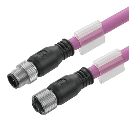 2493720800 - 8m Shielded M12 Connecting Line for Bus Applications