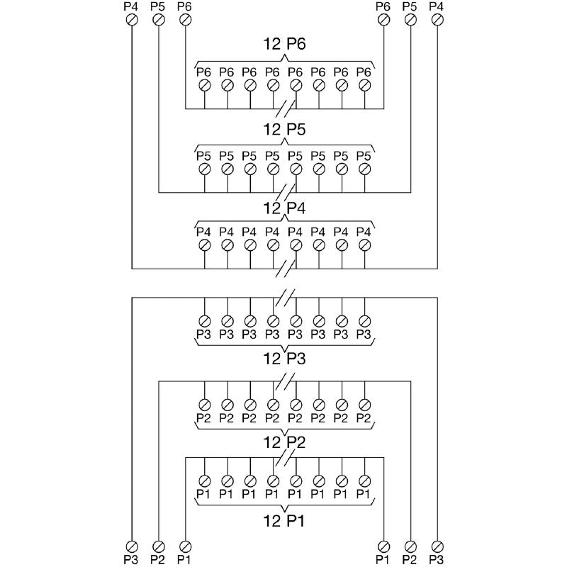 1128100000 - 4-Position Screw Interface Component for Electrical Applications