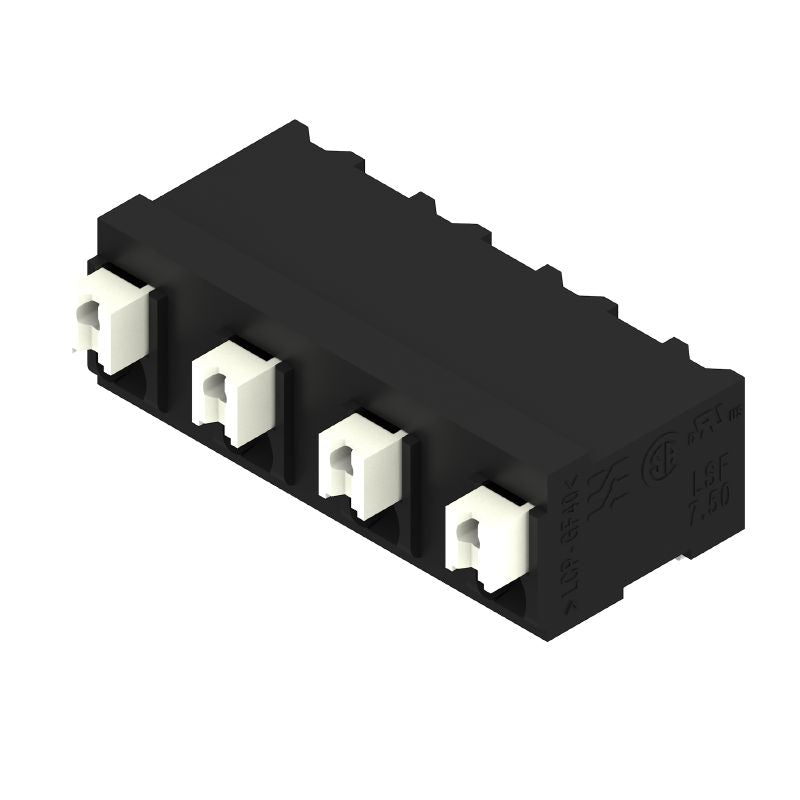 1875040000 - 7.50mm Black PCB Terminal, 90° Alignment, 1.5mm Solder Pin  (Pack of 265)