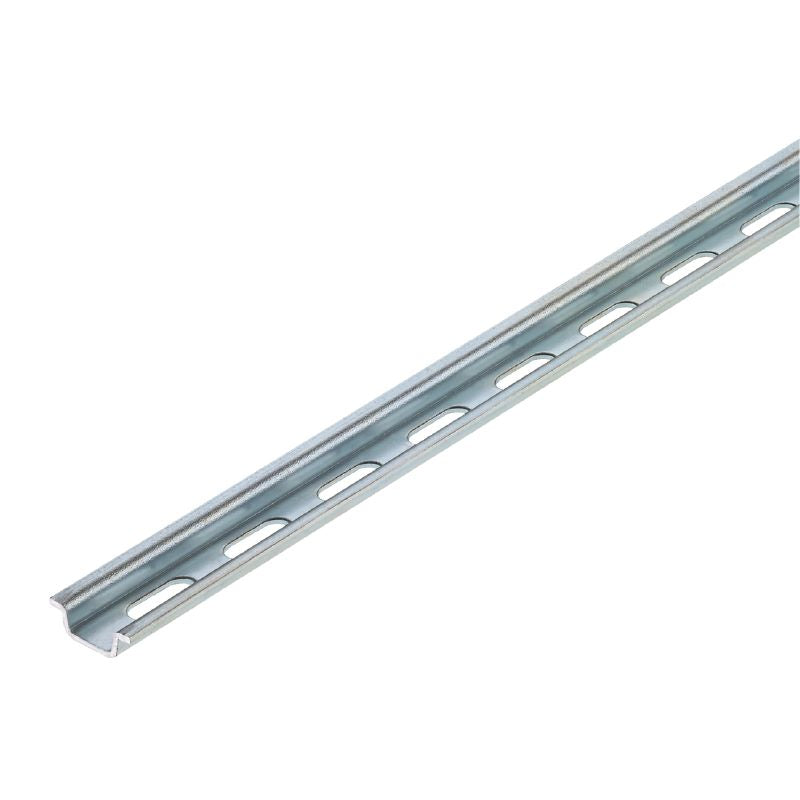 0117510000 - 1000mm Galvanized Steel Terminal Rail with Pre-Punched Mounts