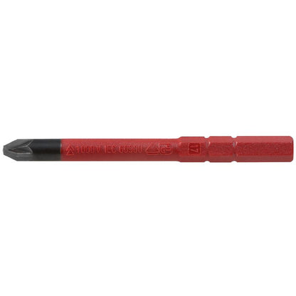 2433230000 - VDE Insulated Pozidrive Bit Size 1 for Safe Use