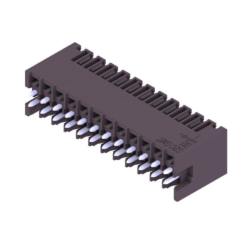 1290520000 - 24-Pole 3.5mm PCB Connector with Black Finish, 180° Angle  (Pack of 42)