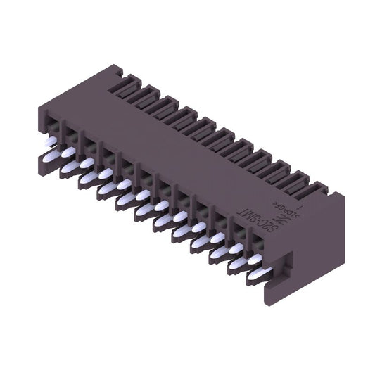 1290520000 - 24-Pole 3.5mm PCB Connector with Black Finish, 180° Angle  (Pack of 42)