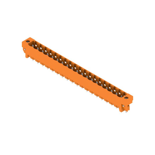 1148360000 - 19-Pole 3.2mm Male PCB Connector with 180° Angle, Orange Finish  (Pack of 12)