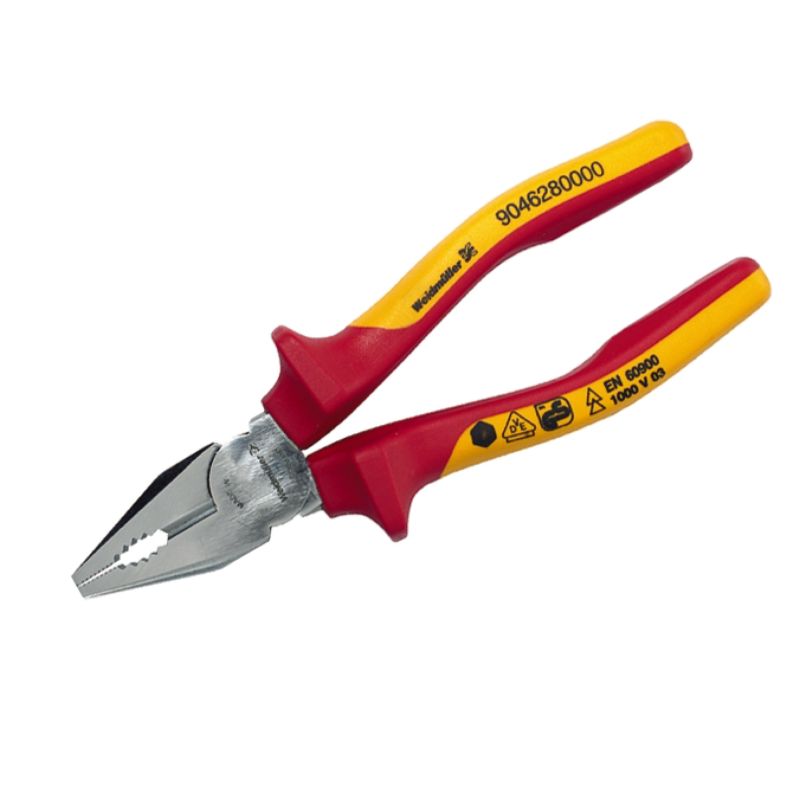9046300000 - VDE Insulated 200mm Combination Pliers for Safe Wiring