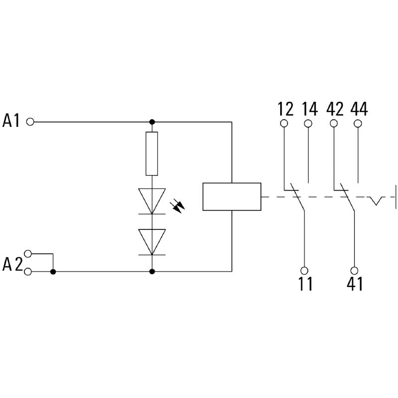 8810130000 - 115V AC Relay Module with Test Button, 12A Capacity  (Pack of 10)