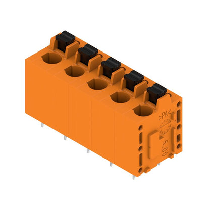 2774570000 - 5-Pole Push-In Circuit Board Terminal, 3.5mm Pins, 180° Connect  (Pack of 40)