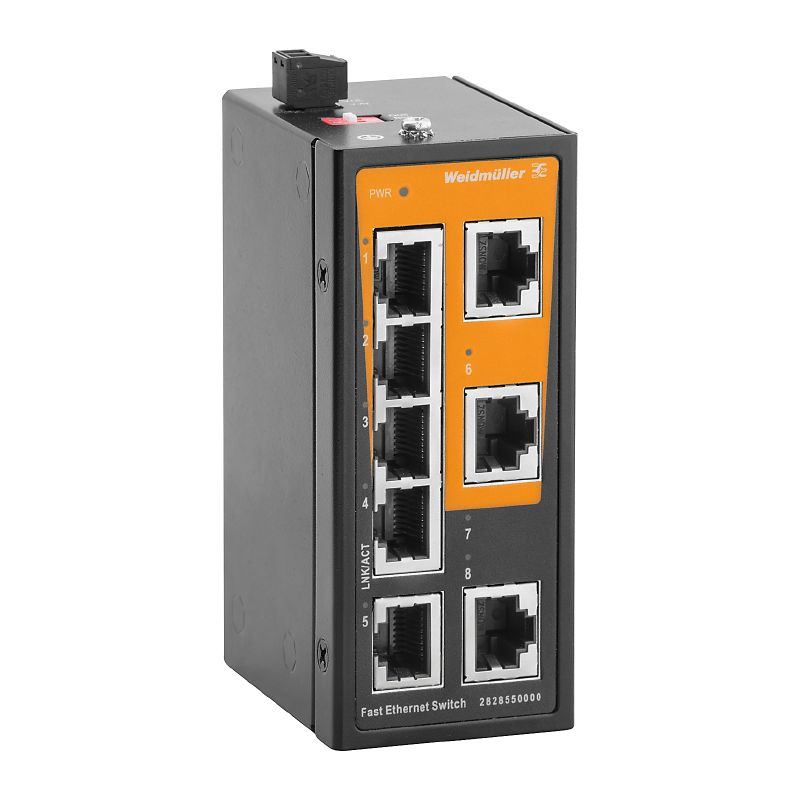 2828550000 - 8-Port Unmanaged Ethernet Switch, IP40, -10°C to 60°C