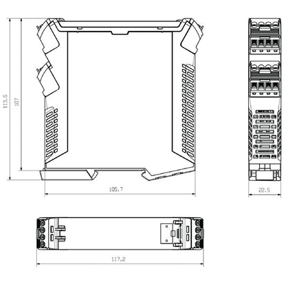 1519320000 - OMNIMATE CH20M Enclosure Kit with Female Plug, 22.5mm Width