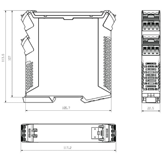 1519320000 - OMNIMATE CH20M Enclosure Kit with Female Plug, 22.5mm Width