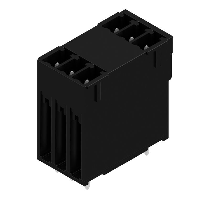 1030270000 - 3.81mm Black Male PCB Connector with 180° 6 Poles  (Pack of 92)