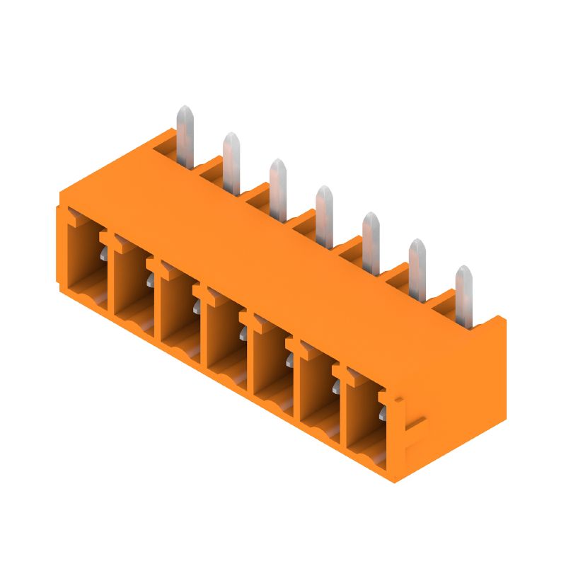 1037550000 - 3.81mm 7-Pole Orange Connector with 270° THT Solder Pins  (Pack of 50)