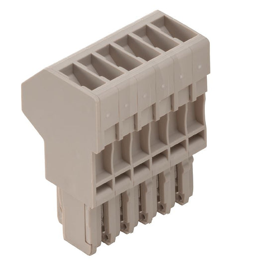 1438240000 - 31.6mm Screw Connection Terminal Plug, 6 Poles, 24A Capacity  (Pack of 50)